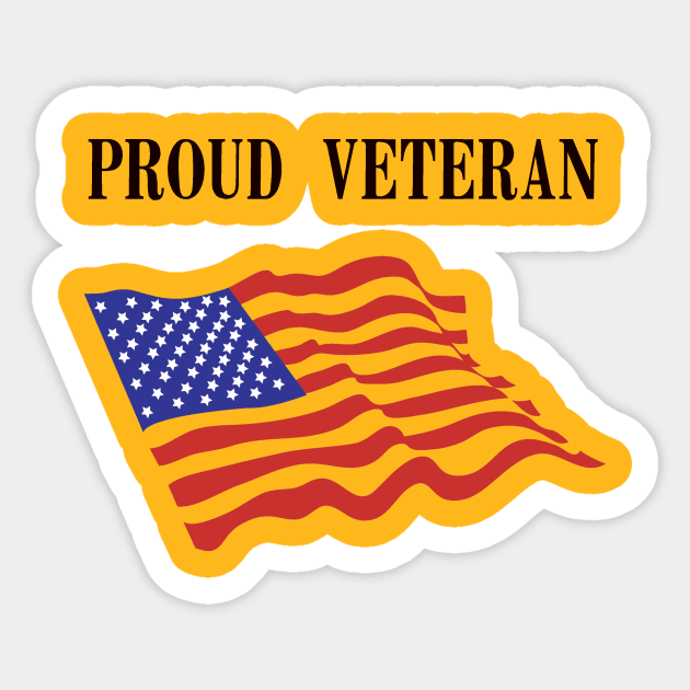 Proud Veteran US Army Sticker by teakatir